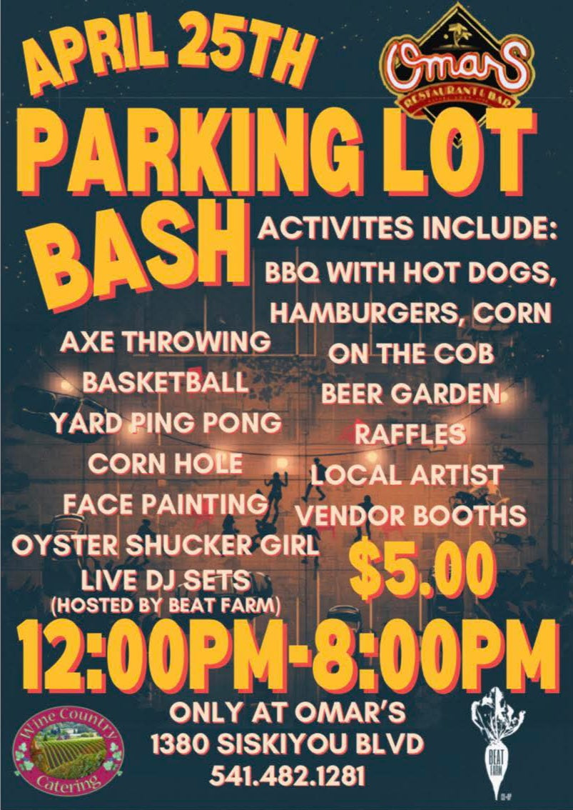 OMAR'S BASH MUSIC BY BEAT FARM SATURDAY April 25th 12pm-8pm