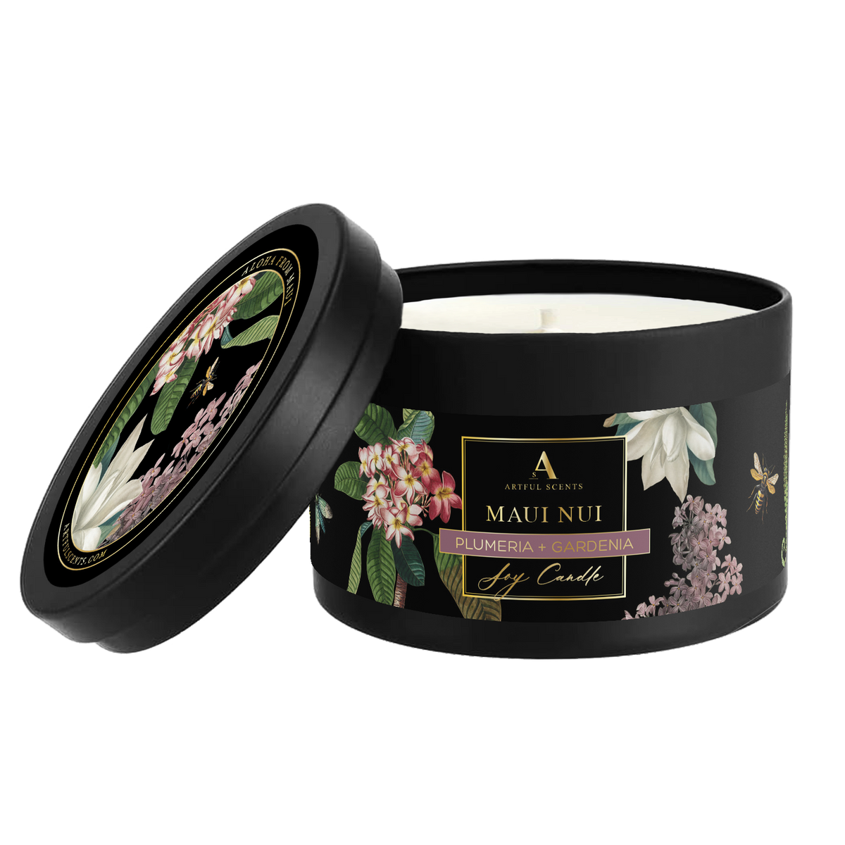 B Maui Nui Candle - Plumeria + Gardenia
