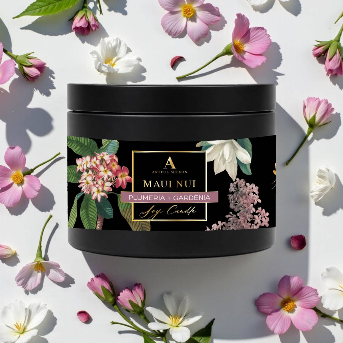 B Maui Nui Candle - Plumeria + Gardenia