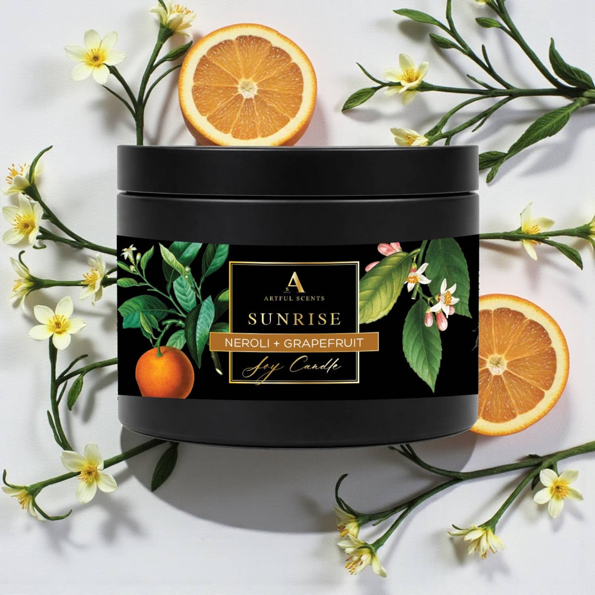 B Sunrise Candle - Neroli + Grapefruit