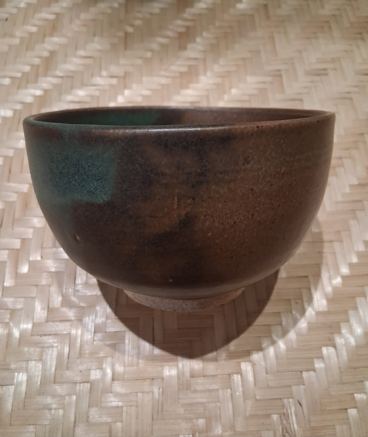 O Brown & blue speckled ramen bowl 6 inch non-toxic glaze by Gayle