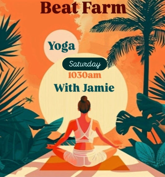 Saturday Beat Farm Yoga with Jamie Followed with Fresh Green Tea Service 38 Lithia Way Ashland